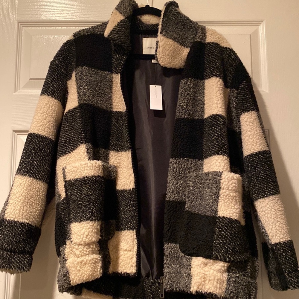 NWT - American Eagle Plaid Jacket